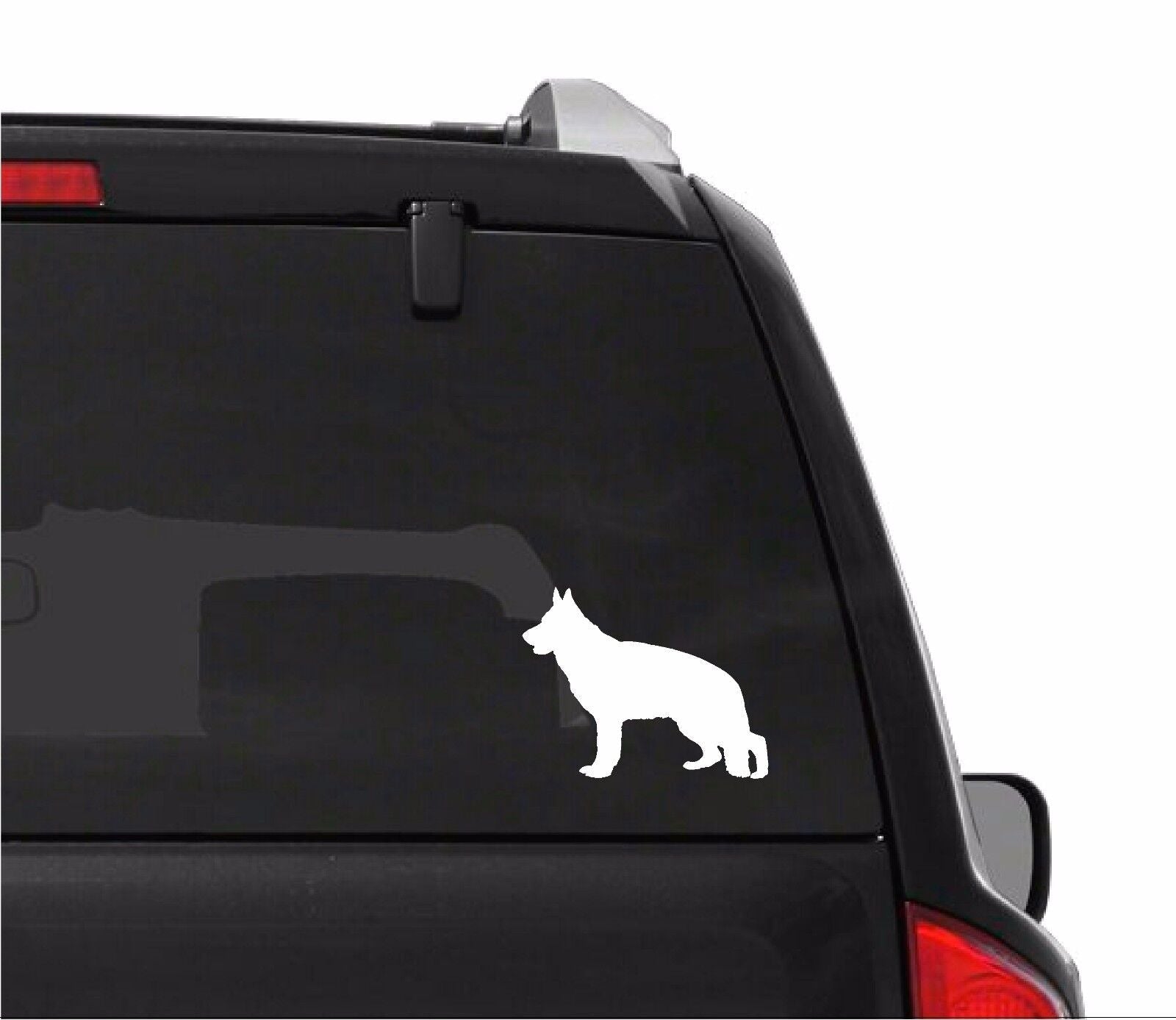 german‑shepherd‑vinyl‑sticker size options for cars trucks laptops