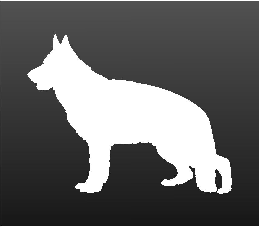 german‑shepherd‑vinyl‑sticker white waterproof for cars trucks laptops
