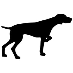 german‑shorthaired‑pointer‑vinyl‑sticker black die cut decal for vehicle windows laptops