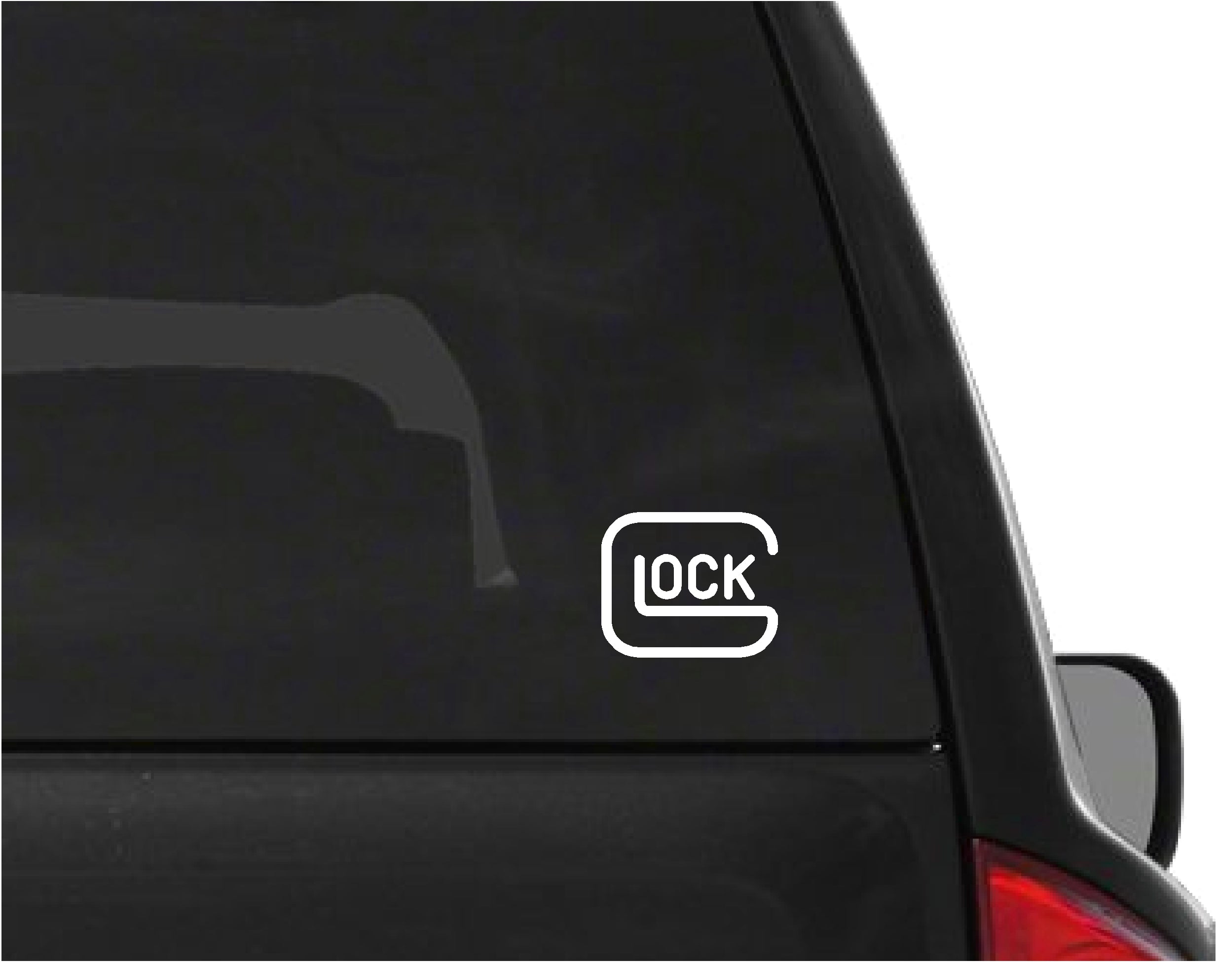 Glock Logo Vinyl Die Cut Vinyl Decal/ Bumper For Windows, Cars, Trucks, Laptops, Etc.