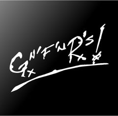 GnFnR Gn'R Vinyl Die Cut Vinyl Decal/ Bumper For Windows, Cars, Trucks, Laptops, Etc.
