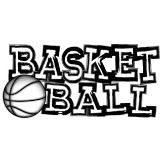 Grunge Black and White Basketball Sticker Die Cut Vinyl Decal