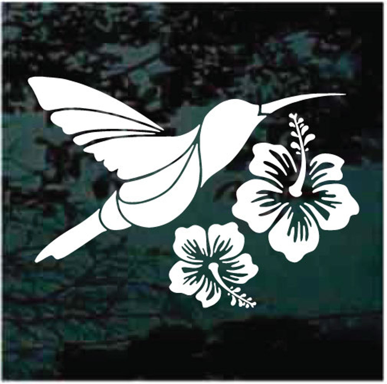 hibiscus‑and‑hummingbird‑vinyl‑car‑decal‑die‑cut‑sticker