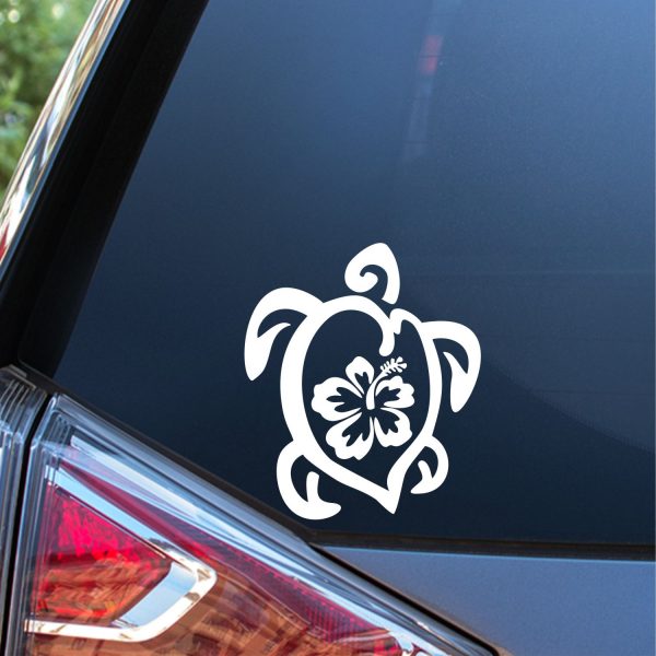hibiscus-sea-turtle-vinyl-car-decal-die-cut-sticker