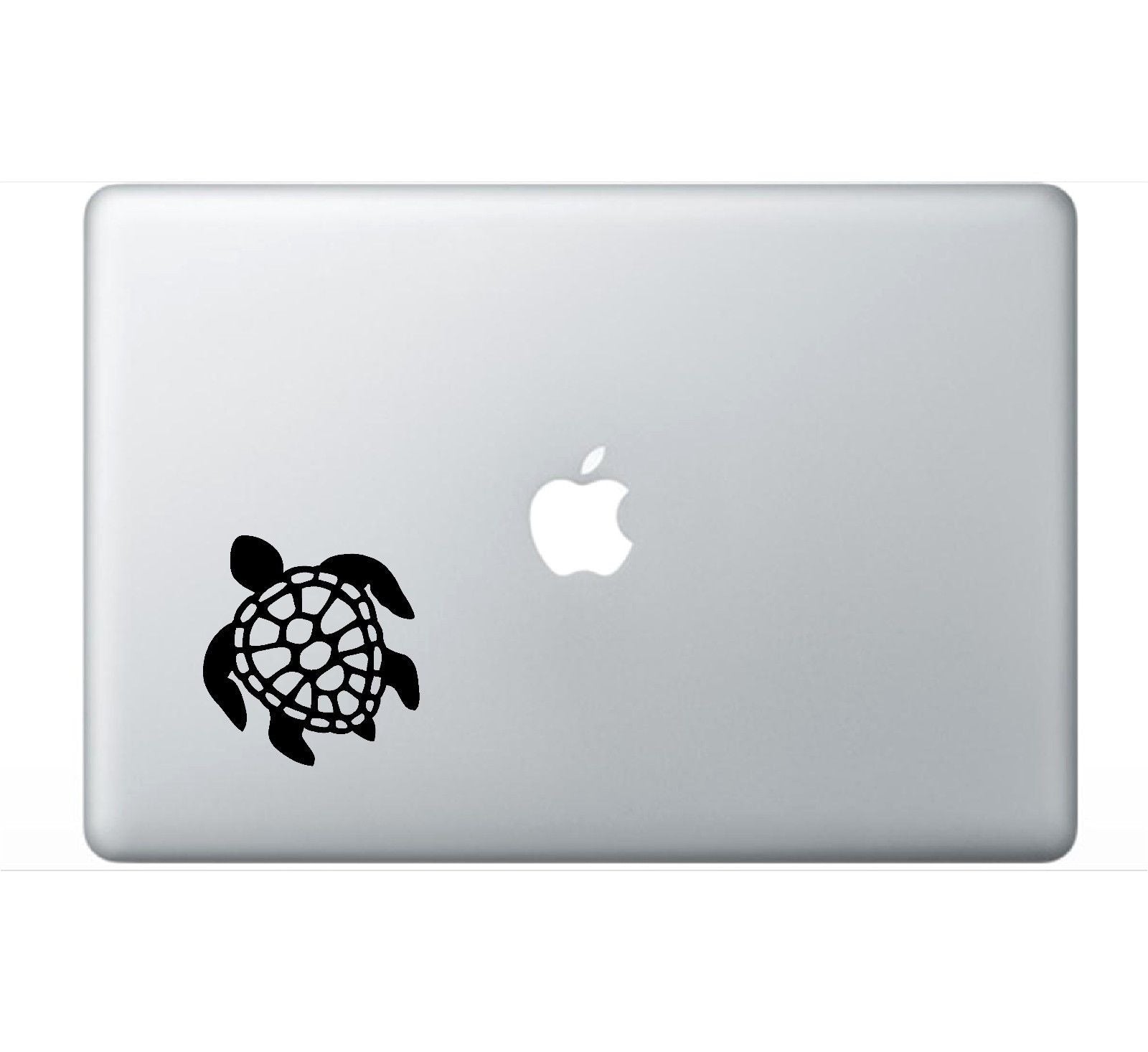 honu-sea-turtle-vinyl-decal applied on car window outdoor laptop