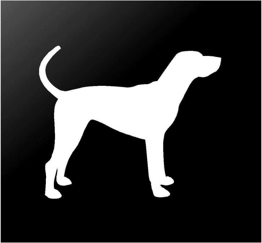 hound-silhouette-vinyl-decal white waterproof for cars trucks laptops