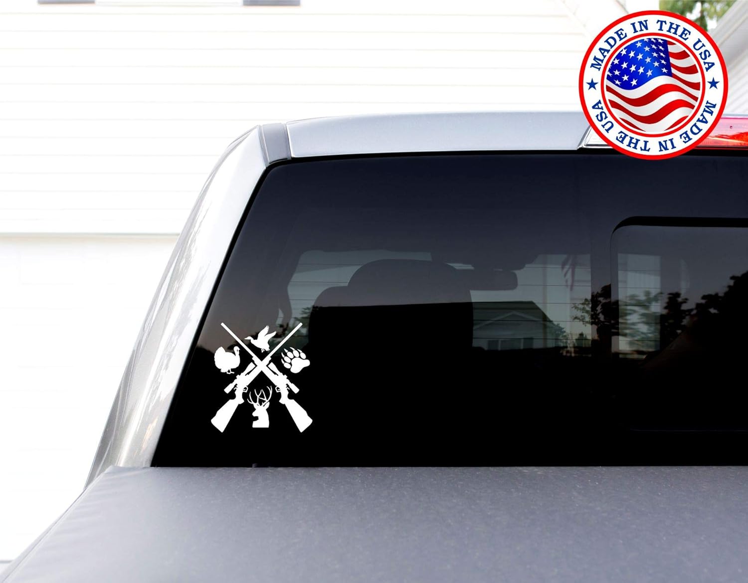hunting vinyl decal black die cut wildlife sticker for cars trucks windows laptops