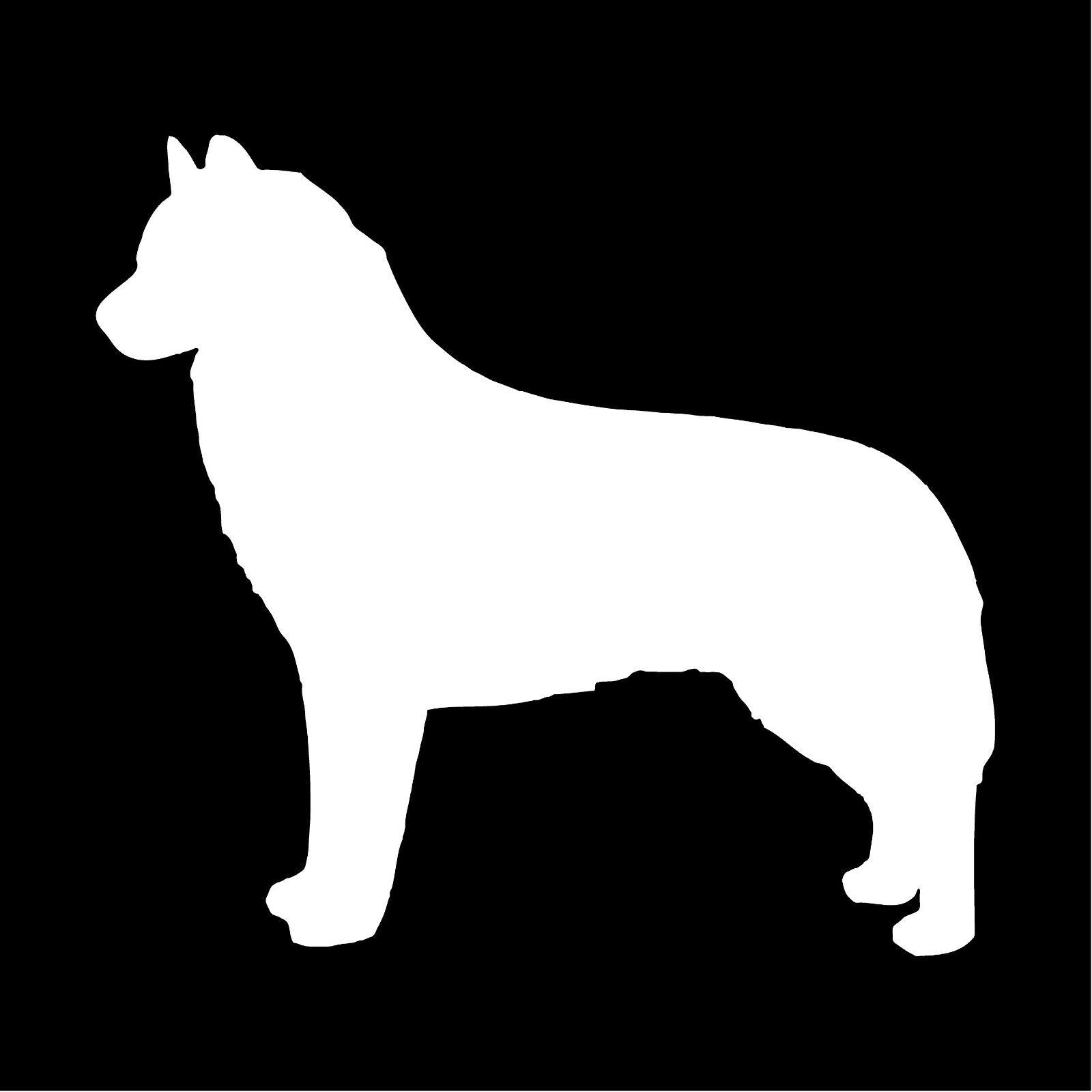 husky‑vinyl‑sticker white waterproof for cars trucks laptops