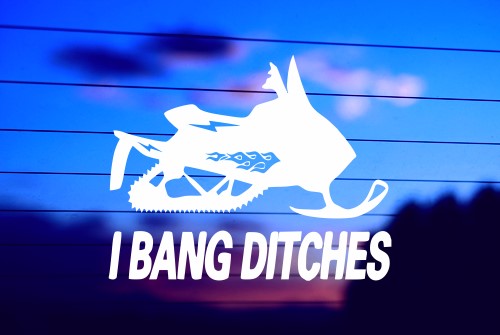 i bang ditches vinyl decal black