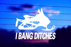 i bang ditches vinyl decal black