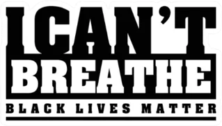 I Can't Breathe, Black Lives Matter Text Sticker Die Cut Vinyl Decal