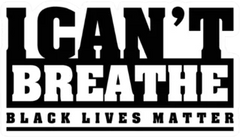 I Can't Breathe, Black Lives Matter Text Sticker Die Cut Vinyl Decal