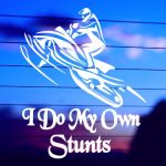 Snowmobiling Stunts Vinyl Decal