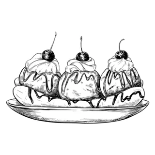 Ice Cream Sundae Dessert Food Sticker Die Cut Vinyl Decal