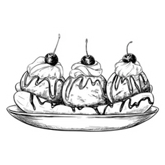 Ice Cream Sundae Dessert Food Sticker Die Cut Vinyl Decal