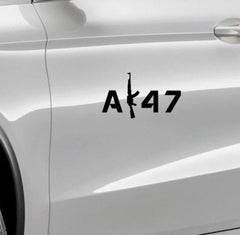 Car Stickers Personalized Creative Stickers AK-47 Car Decoration Waterproof and Sunscreen Cover Scratches PVC 15*4cm Die Cut Vinyl Decal