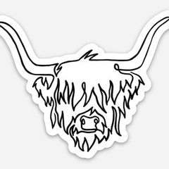 Black and White Animal Sticker   Die Cut Vinyl Decal