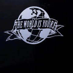 May include: A black and white  Die Cut Vinyl Decal