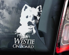 Westie dog Die Cut Vinyl Decal