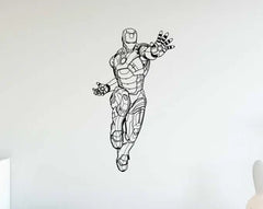Iron Man Wall Decal Superhero  Die Cut Vinyl Decal