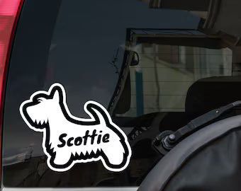 Scottish Terrier unique Die Cut Vinyl Decal