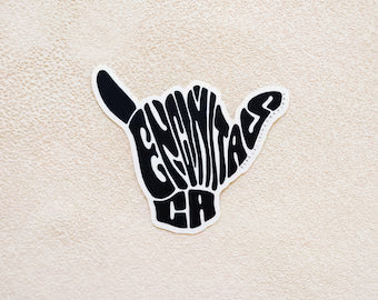 Encinitas California Shaka   Die Cut Vinyl Decal