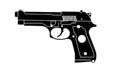 Protected By The Gun 9MM Bumper Vinyl Car Sticker Gun Ammo Decor 1PCS,KK Die Cut Vinyl Decal