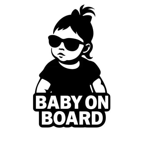 Baby in Car Safety Car Decals Decorative Die Cut Vinyl Decal