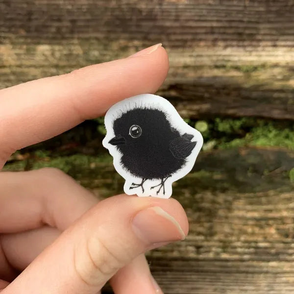 Mini 1” Fat Baby Raven Vinyl  Die Cut Vinyl Decal