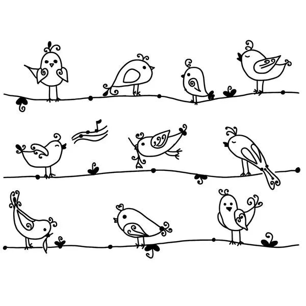 Birds on a line SVG/ Decal Die Cut Vinyl Decal
