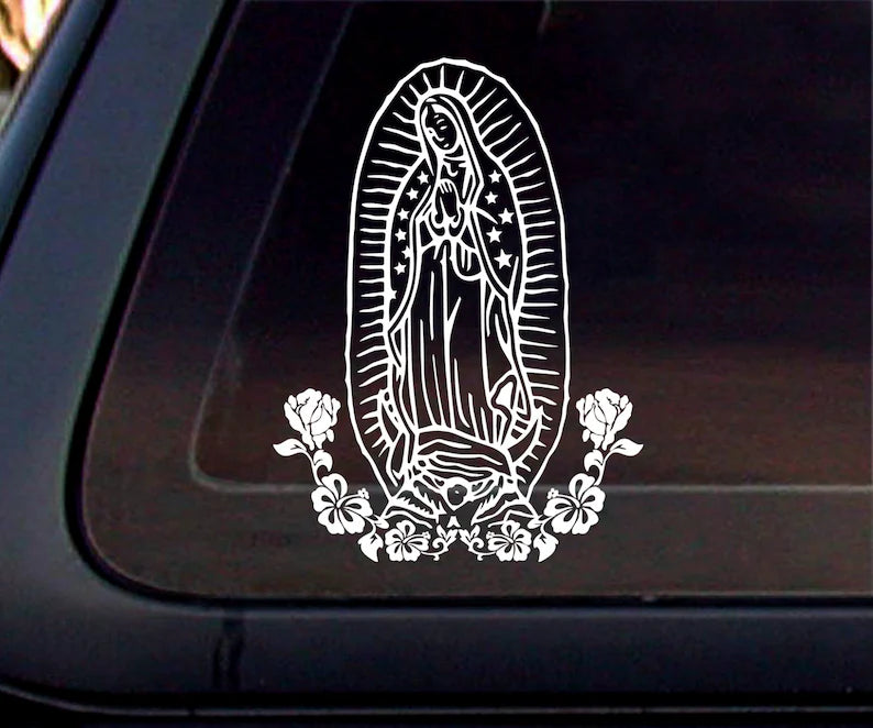 Virgin mary White | Die Cut Vinyl Decal