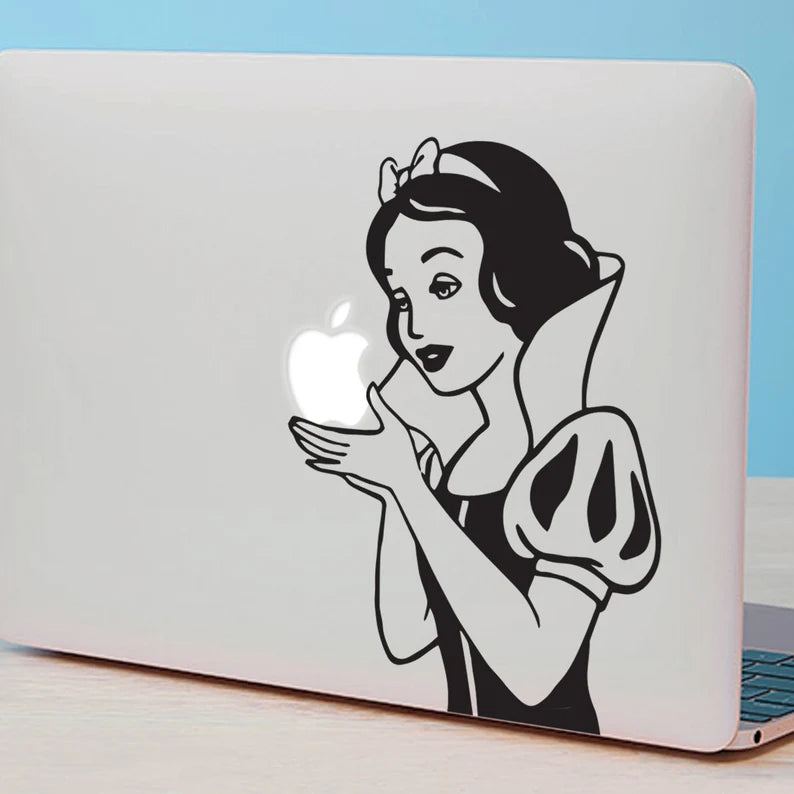 SNOW WHITE | MacBook Vinyl Decal | Die Cut Vinyl Decal