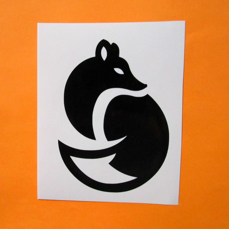 Fox Vinyl Decal Die Cut Vinyl Decal