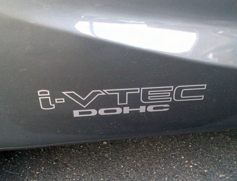 Honda I-VTEC DOHC Emblem Logo Vinyl Decal | Die Cut Vinyl Decal