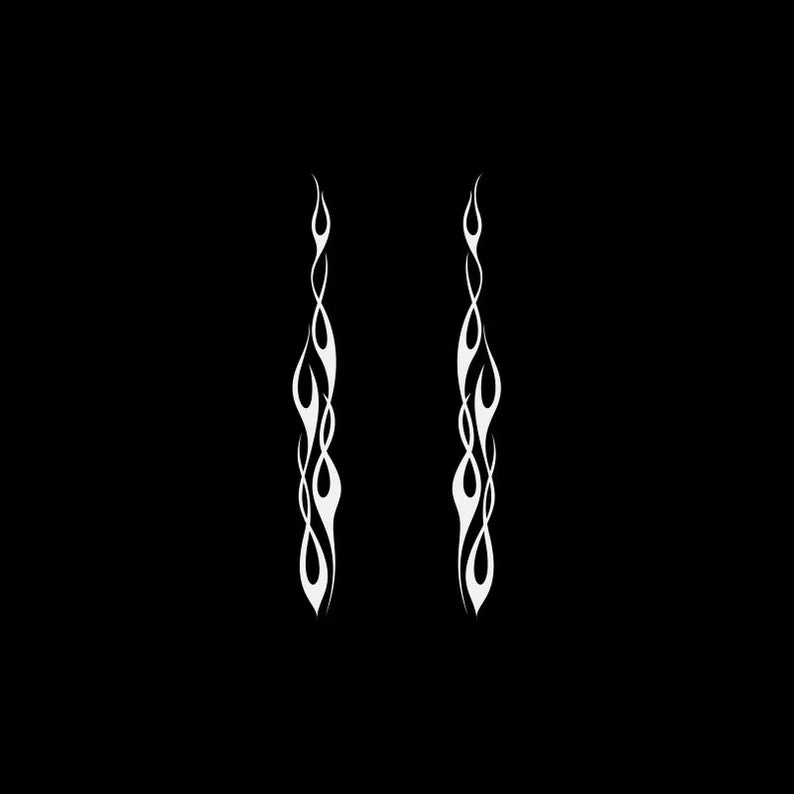 Tribal Flame Decal – Sleek, Modern, and Perfect for Customization motorbike Automotive Decoration Vehicle Graphics Die Cut Vinyl Decal
