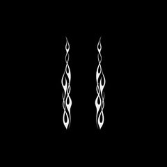 Tribal Flame Decal – Sleek, Modern, and Perfect for Customization motorbike Automotive Decoration Vehicle Graphics Die Cut Vinyl Decal