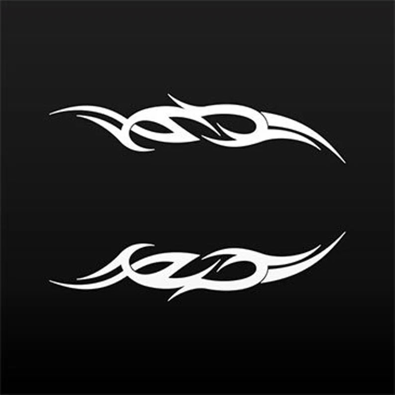 Decal Tribal Racing Design flamed Helmet motorcycle top quality Motorbike car Jet ski decoration ZZZZ5 | Die Cut Vinyl Decal