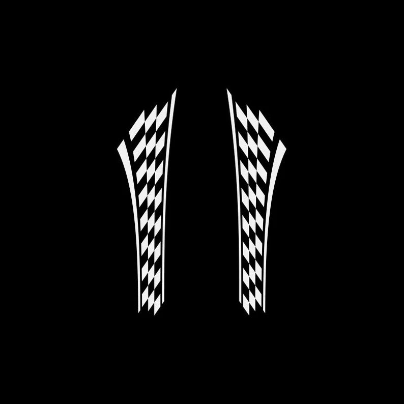 Decal Flag Racing Design Chequered race Helmet motorcycle top quality Motorbike car Jet ski decoration speed ZZRSX Die Cut Vinyl Decal