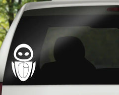 Eve Decal, Wall-e Decal for Car, wall decal, laptop stickers, Vinyl Decal, Gifts, For Her, For Him Die Cut Vinyl Decal