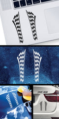 Decal Flag Racing Design Chequered race Helmet motorcycle top quality Motorbike car Jet ski decoration speed ZZRSX Die Cut Vinyl Decal