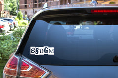 SSDGM car decal | Die Cut Vinyl Decal