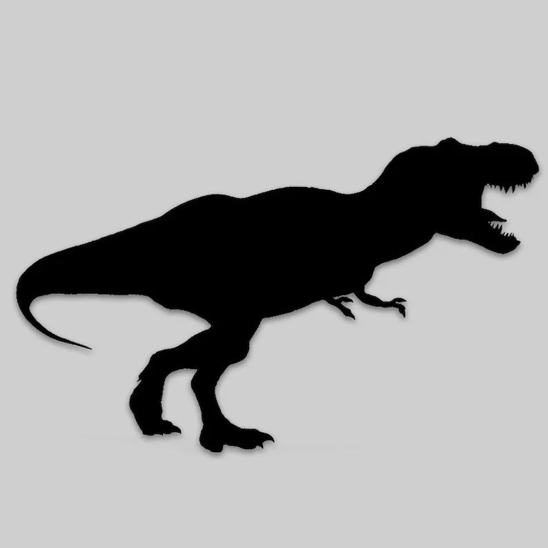 Tyrannosaurus Rex Windshield Chase Decal  | Die Cut Vinyl Decal