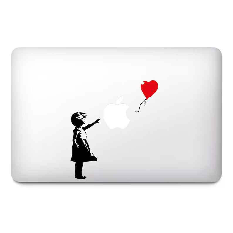 Banksy designs for MacBook | Die Cut Vinyl Decal