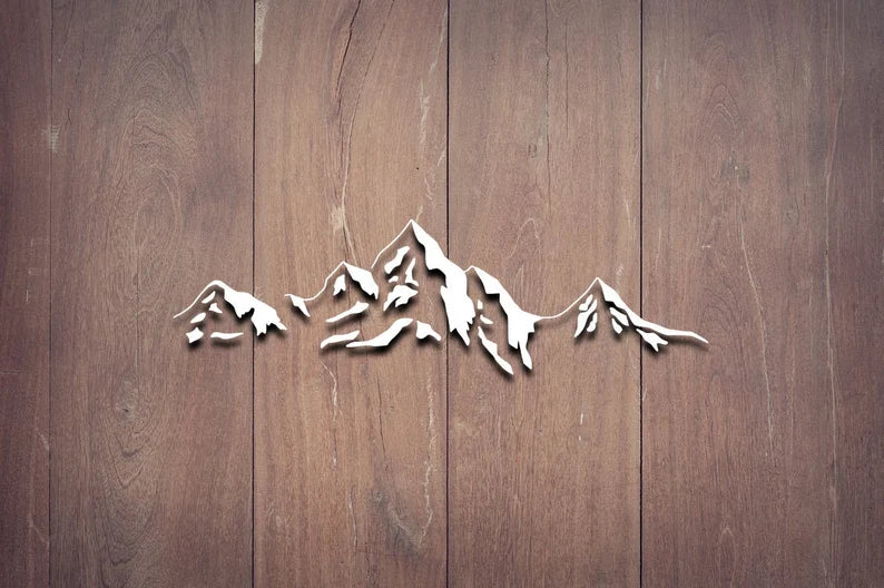 Mountain Decal | Die Cut Vinyl Decal