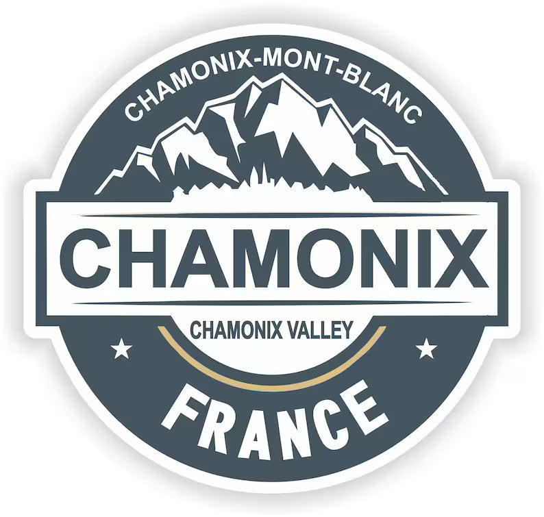 Chamonix Mont Blanc France Ski Snowboard Decal Die Cut Vinyl Decal