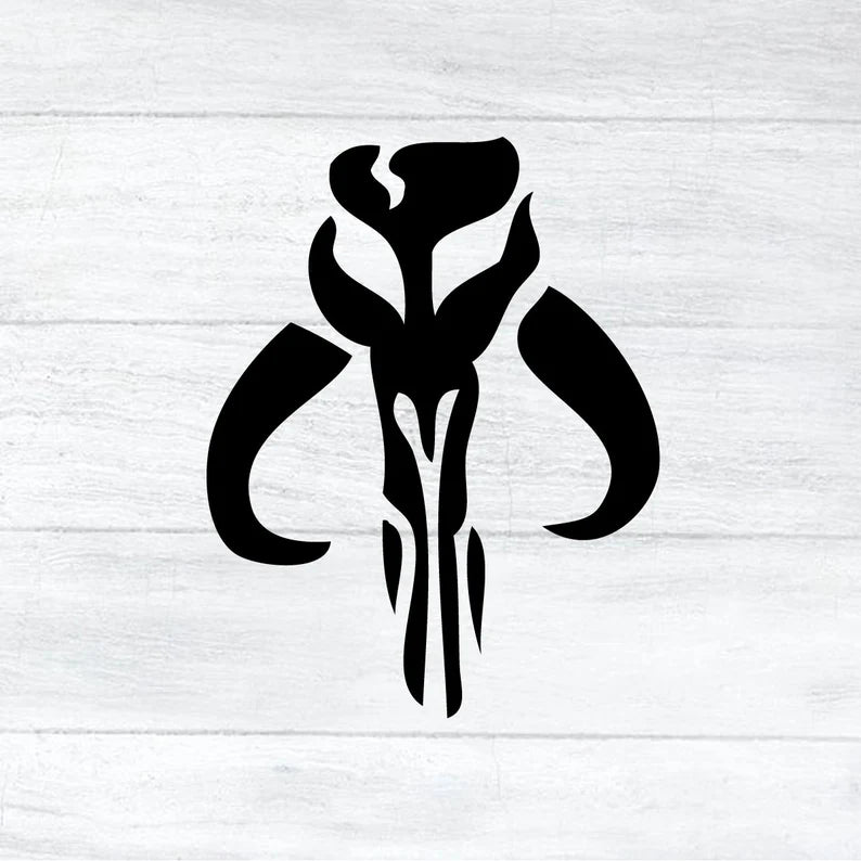 Mythosaur Mando Symbol Insignia Decal | Die Cut Vinyl Decal