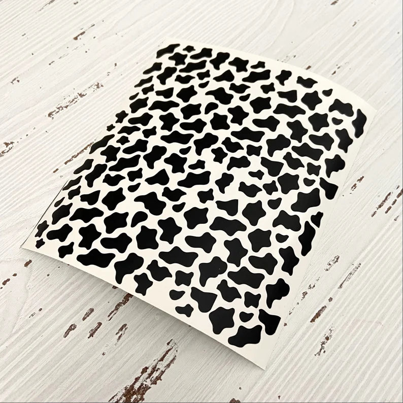 Cow Print Sticker sheet | Vinyl Decal | Die Cut Vinyl Decal