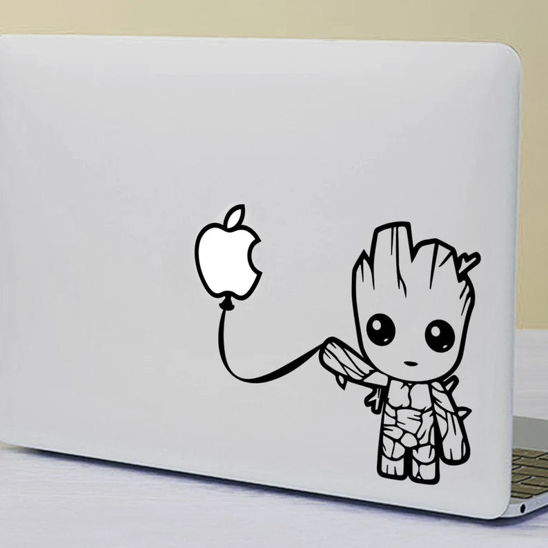 BABY GROOT | MacBook Vinyl Decal | Die Cut Vinyl Decal