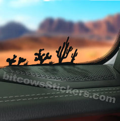 Cactus Windshield Decal | Die Cut Vinyl Decal