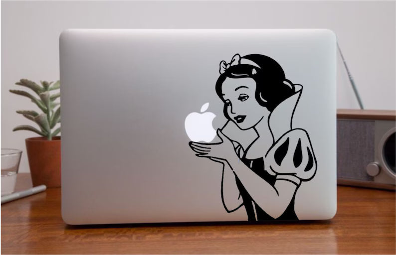 Snow White Laptop Decal | Die Cut Vinyl Decal